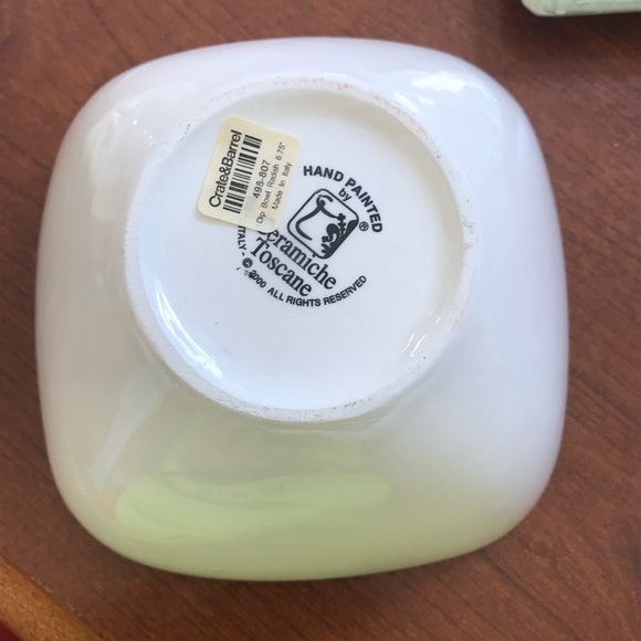 Crate & Barrel Vintage Ceramiche Toscane Handpainted Vegetable Set - Picture 7 of 14